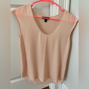 Jcrew pale pink hi low blouse top